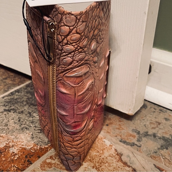 💕NWT! HARD TO FIND! Brahmin Melbourne ADY Slim Bifold Leather Wallet Courage - Picture 5 of 8